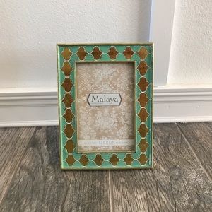 Turquoise and Gold Bohemian Picture Frame